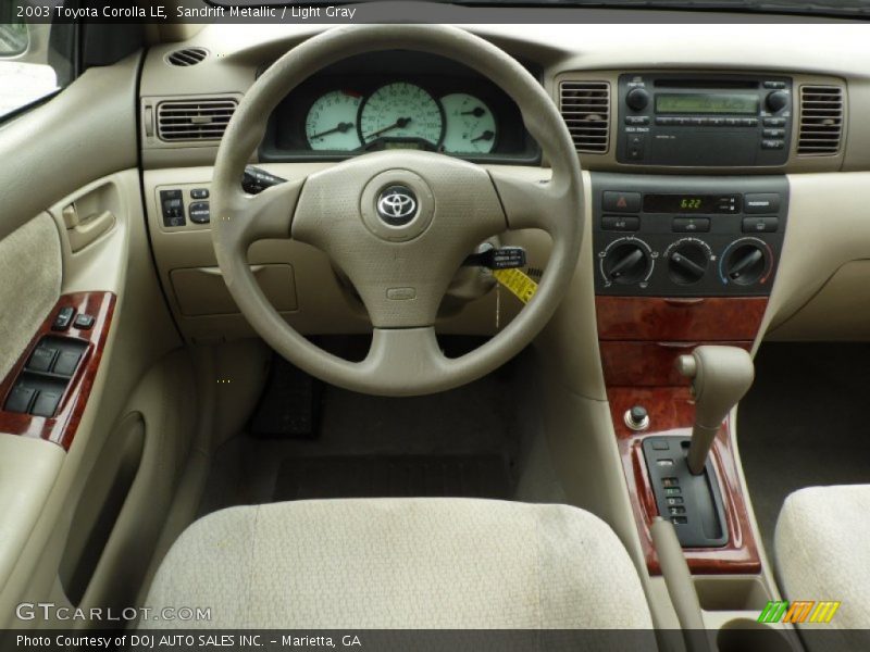 Sandrift Metallic / Light Gray 2003 Toyota Corolla LE