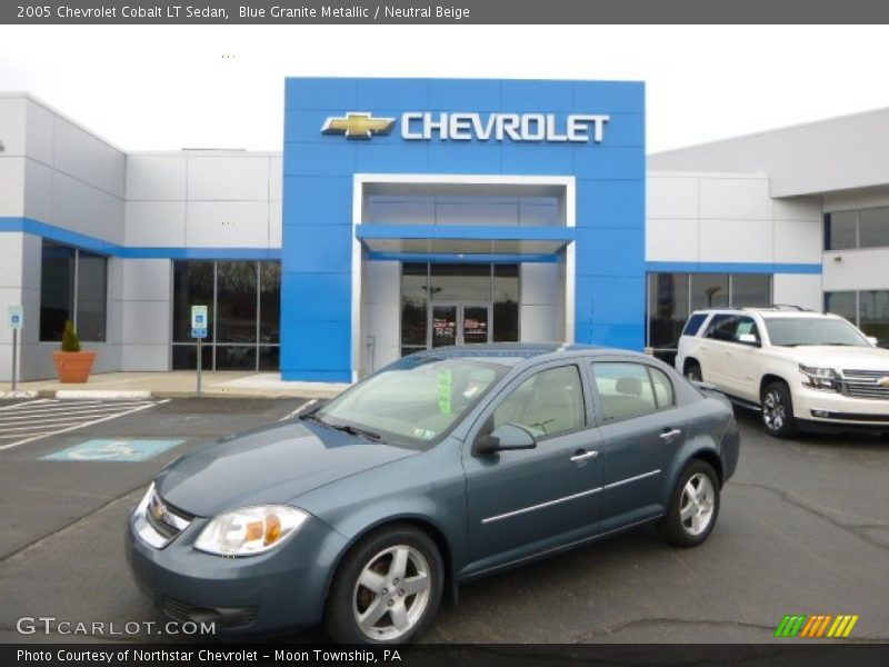 Blue Granite Metallic / Neutral Beige 2005 Chevrolet Cobalt LT Sedan