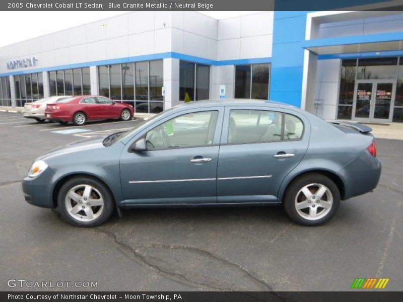 Blue Granite Metallic / Neutral Beige 2005 Chevrolet Cobalt LT Sedan