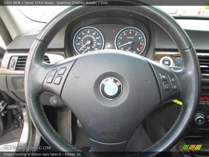 Sparkling Graphite Metallic / Grey 2007 BMW 3 Series 335xi Sedan