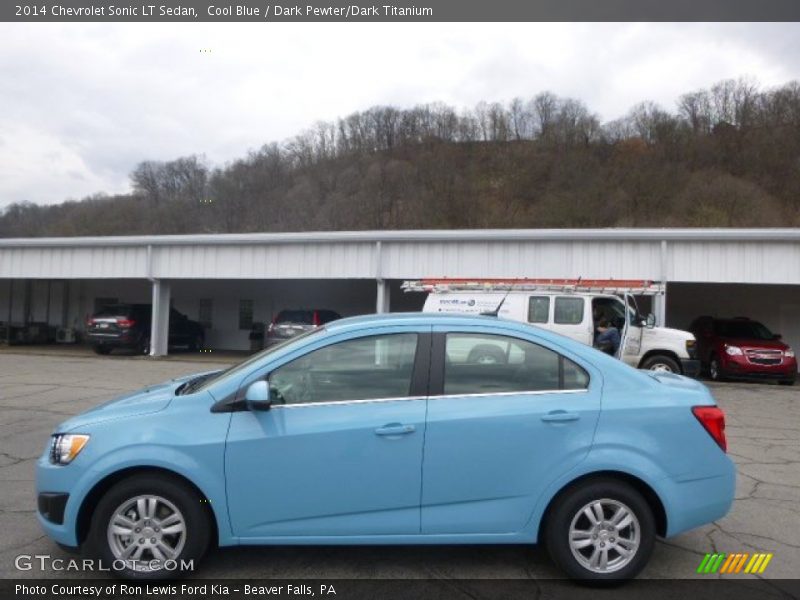Cool Blue / Dark Pewter/Dark Titanium 2014 Chevrolet Sonic LT Sedan