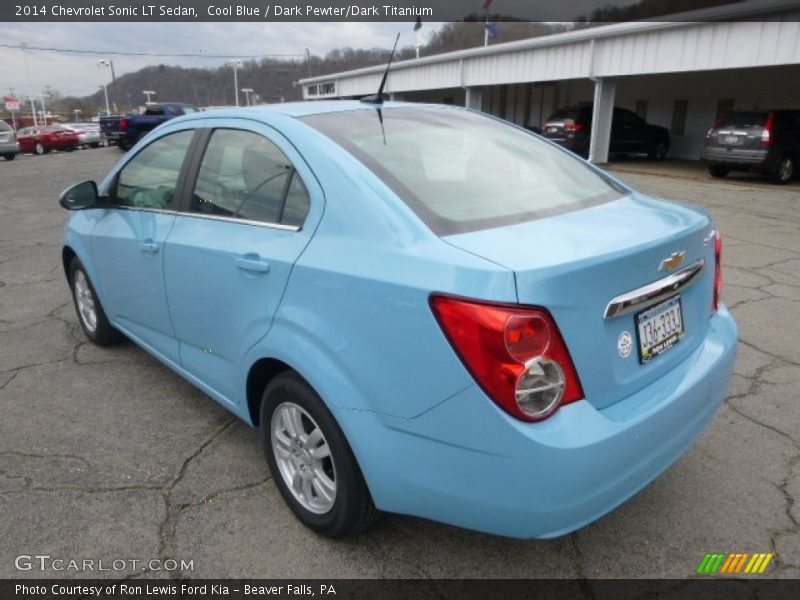 Cool Blue / Dark Pewter/Dark Titanium 2014 Chevrolet Sonic LT Sedan