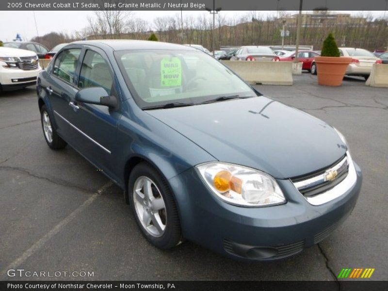 Blue Granite Metallic / Neutral Beige 2005 Chevrolet Cobalt LT Sedan