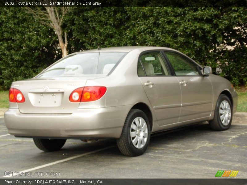 Sandrift Metallic / Light Gray 2003 Toyota Corolla LE