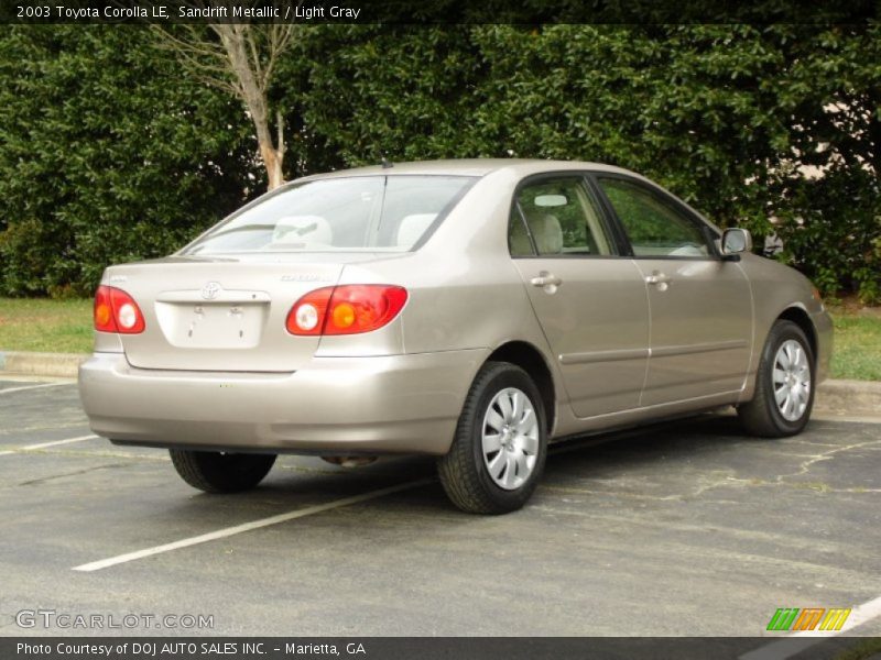 Sandrift Metallic / Light Gray 2003 Toyota Corolla LE