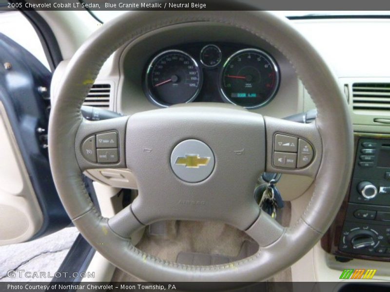 Blue Granite Metallic / Neutral Beige 2005 Chevrolet Cobalt LT Sedan