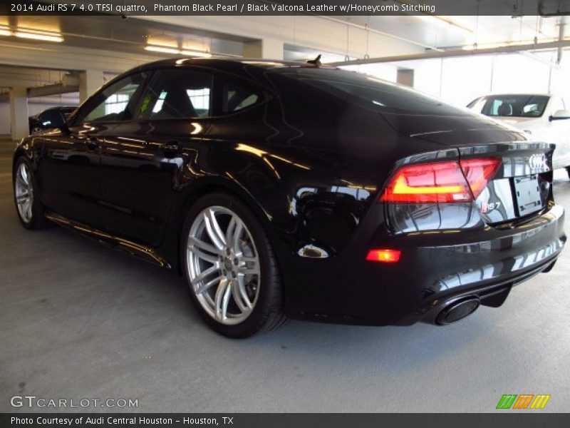 Phantom Black Pearl / Black Valcona Leather w/Honeycomb Stitching 2014 Audi RS 7 4.0 TFSI quattro