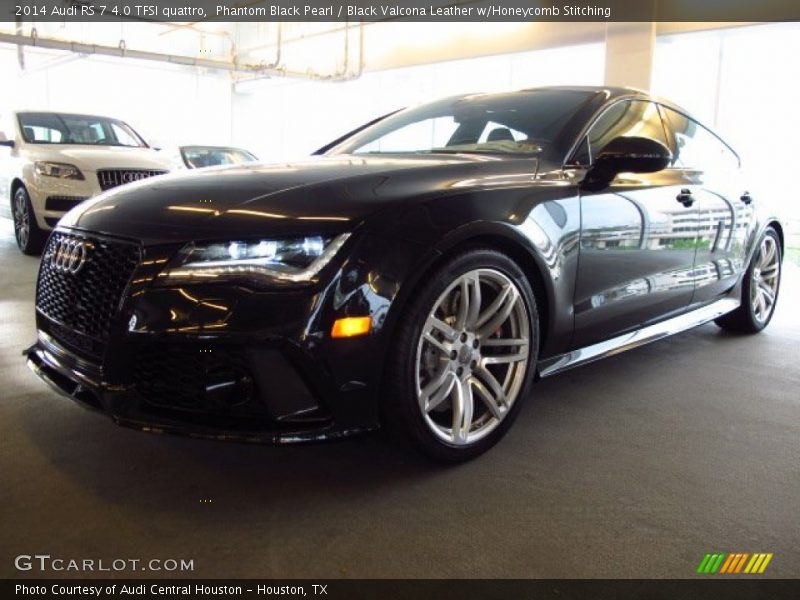 Phantom Black Pearl / Black Valcona Leather w/Honeycomb Stitching 2014 Audi RS 7 4.0 TFSI quattro