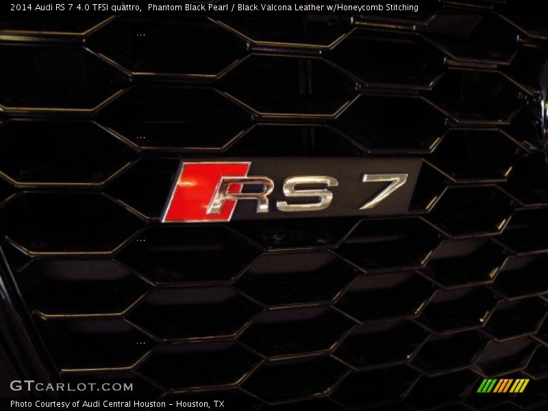 Phantom Black Pearl / Black Valcona Leather w/Honeycomb Stitching 2014 Audi RS 7 4.0 TFSI quattro