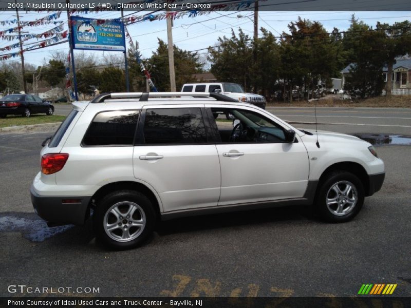 Diamond White Pearl / Charcoal 2003 Mitsubishi Outlander LS 4WD