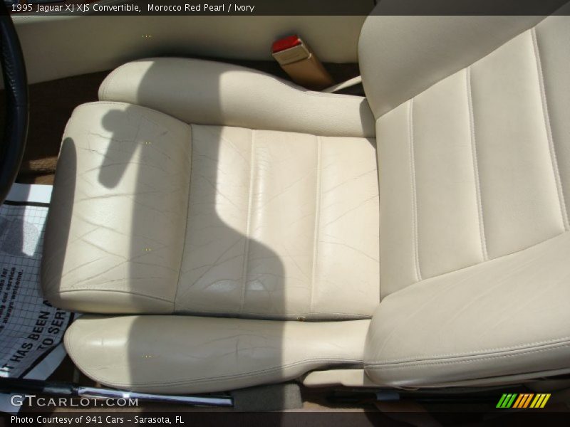 Morocco Red Pearl / Ivory 1995 Jaguar XJ XJS Convertible