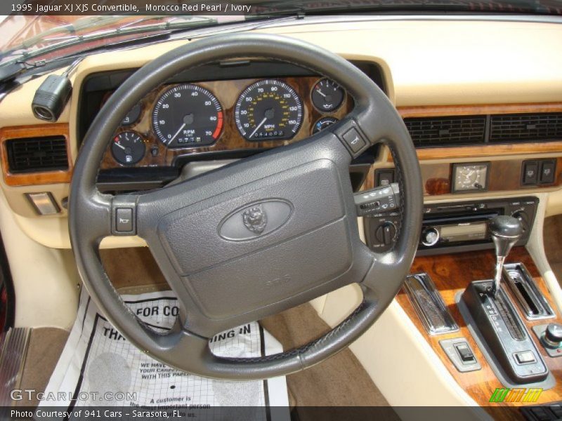 Morocco Red Pearl / Ivory 1995 Jaguar XJ XJS Convertible