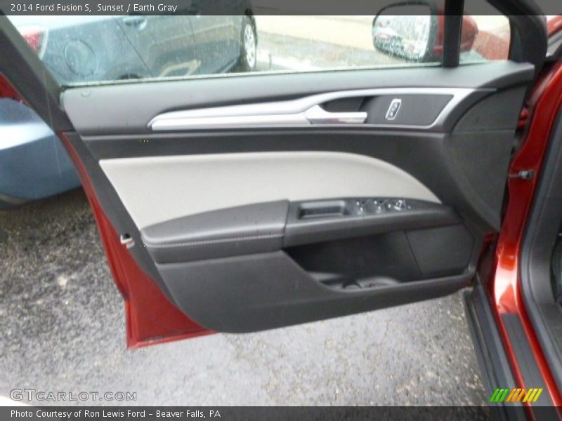 Sunset / Earth Gray 2014 Ford Fusion S