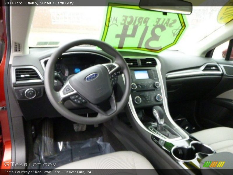 Sunset / Earth Gray 2014 Ford Fusion S