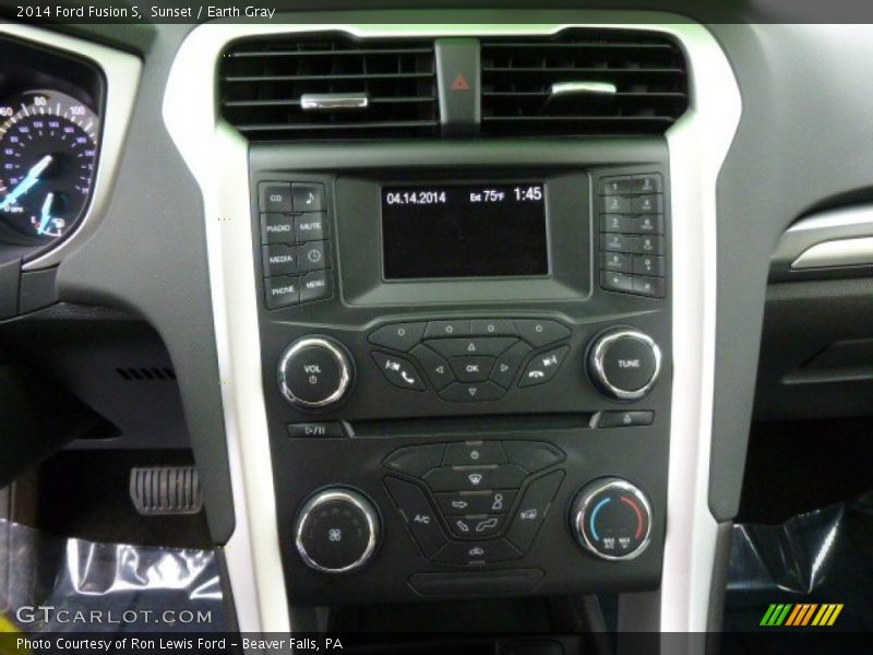 Sunset / Earth Gray 2014 Ford Fusion S