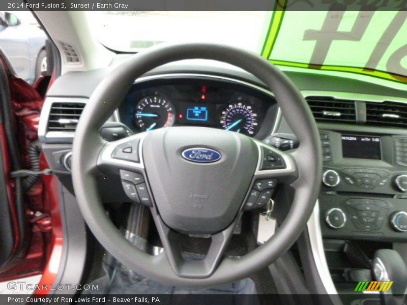 Sunset / Earth Gray 2014 Ford Fusion S