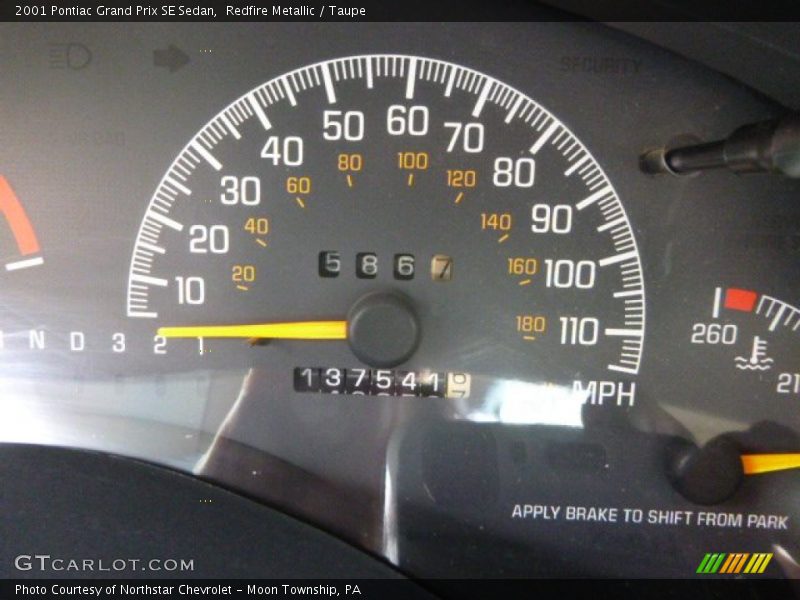 Redfire Metallic / Taupe 2001 Pontiac Grand Prix SE Sedan