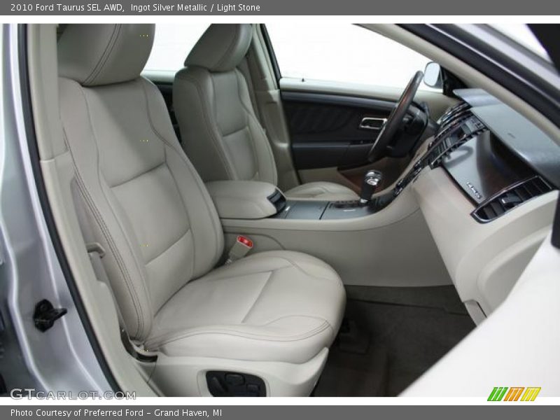 Ingot Silver Metallic / Light Stone 2010 Ford Taurus SEL AWD