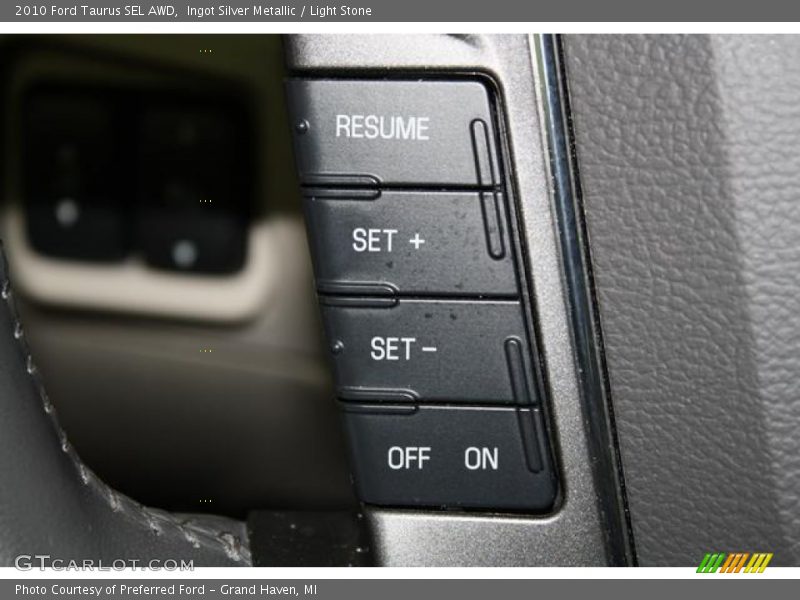 Ingot Silver Metallic / Light Stone 2010 Ford Taurus SEL AWD
