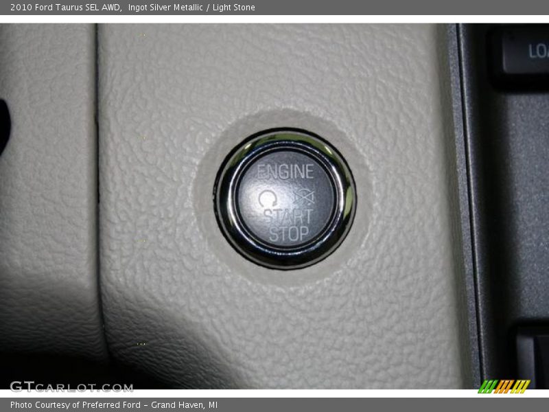 Ingot Silver Metallic / Light Stone 2010 Ford Taurus SEL AWD