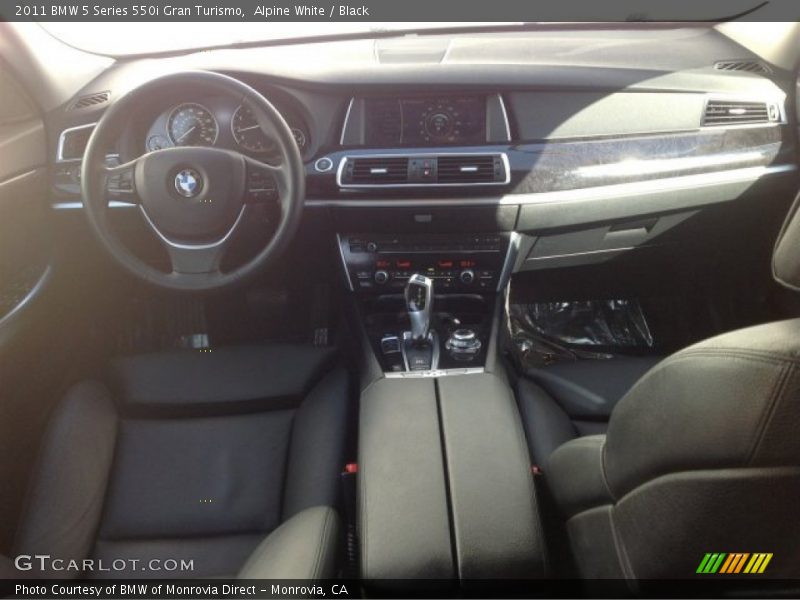 Alpine White / Black 2011 BMW 5 Series 550i Gran Turismo