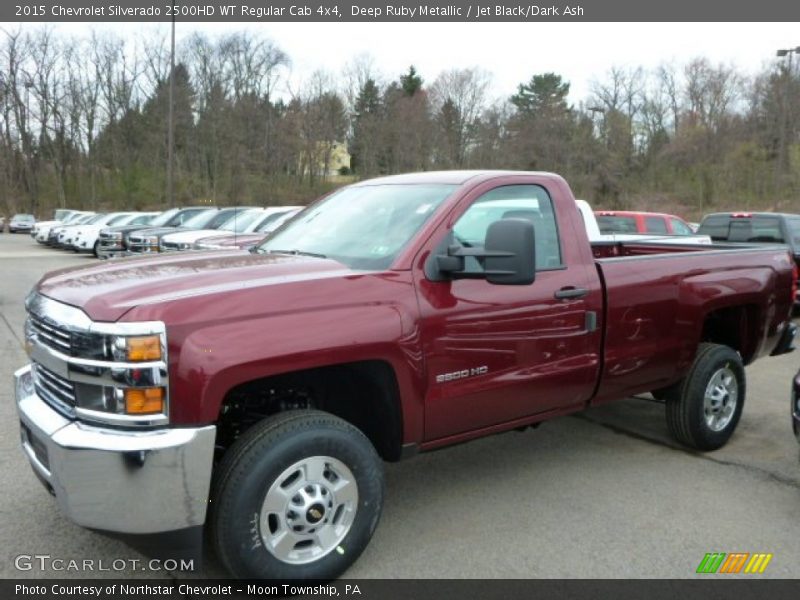 Deep Ruby Metallic / Jet Black/Dark Ash 2015 Chevrolet Silverado 2500HD WT Regular Cab 4x4