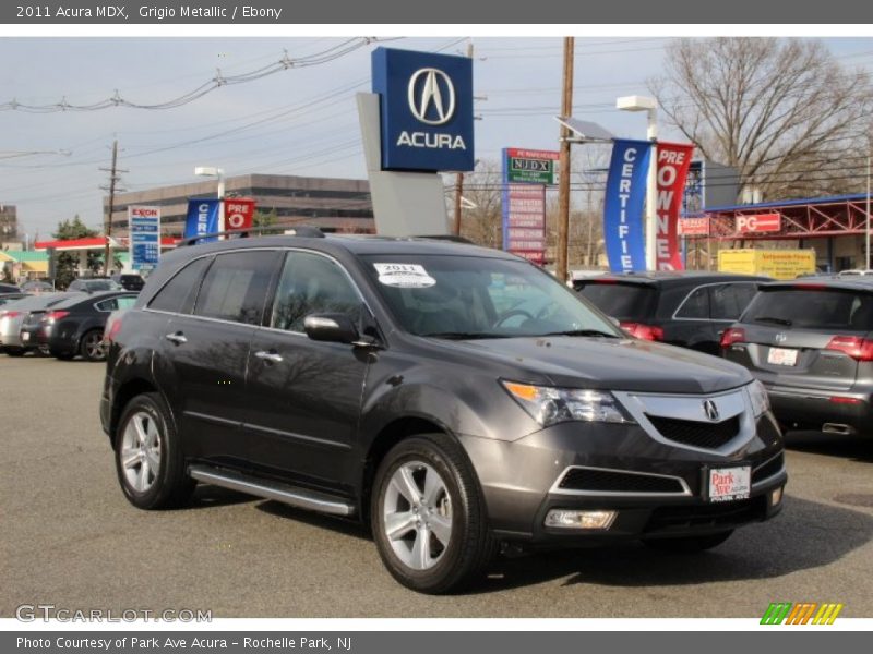 Grigio Metallic / Ebony 2011 Acura MDX