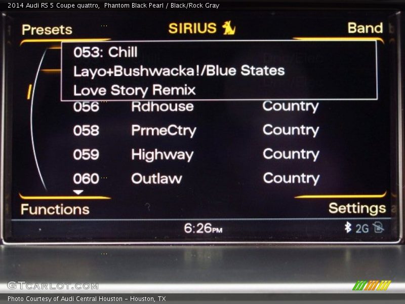 Phantom Black Pearl / Black/Rock Gray 2014 Audi RS 5 Coupe quattro