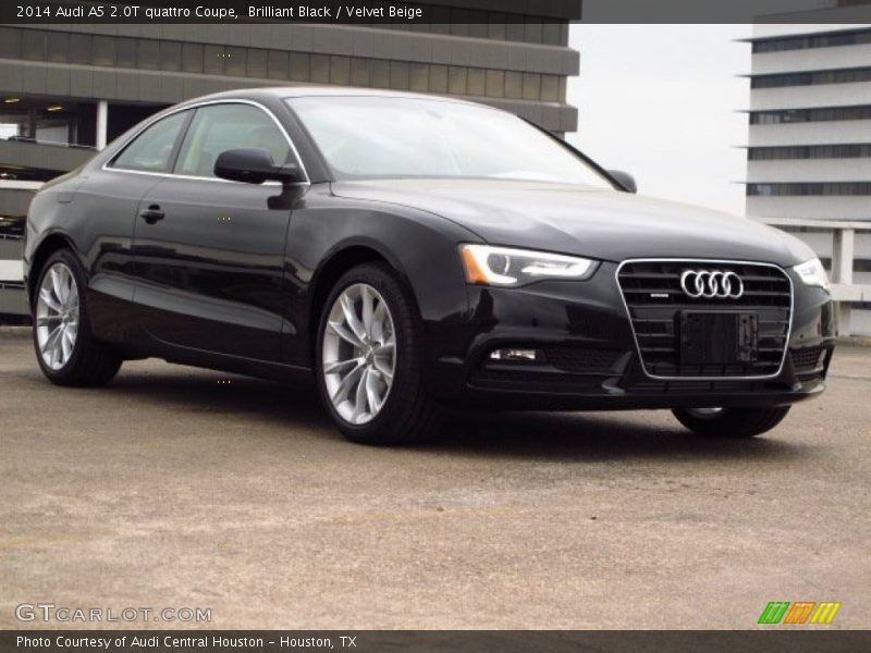 Brilliant Black / Velvet Beige 2014 Audi A5 2.0T quattro Coupe