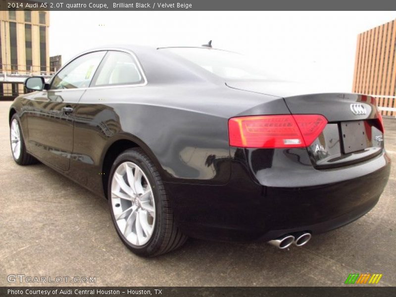 Brilliant Black / Velvet Beige 2014 Audi A5 2.0T quattro Coupe