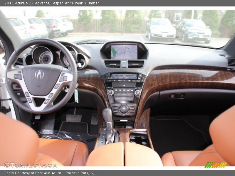 Aspen White Pearl / Umber 2011 Acura MDX Advance