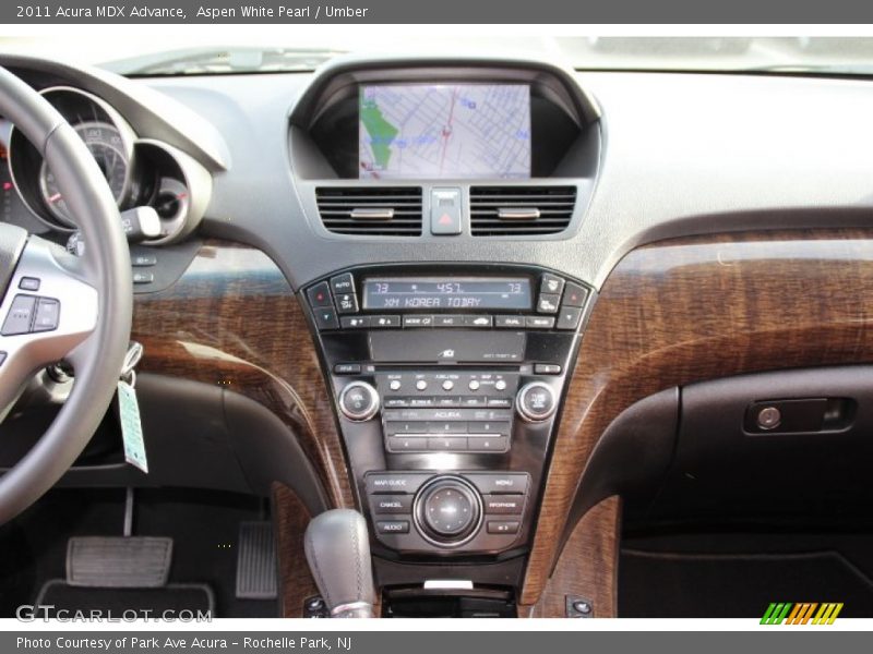 Aspen White Pearl / Umber 2011 Acura MDX Advance