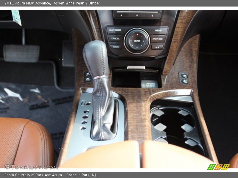 Aspen White Pearl / Umber 2011 Acura MDX Advance