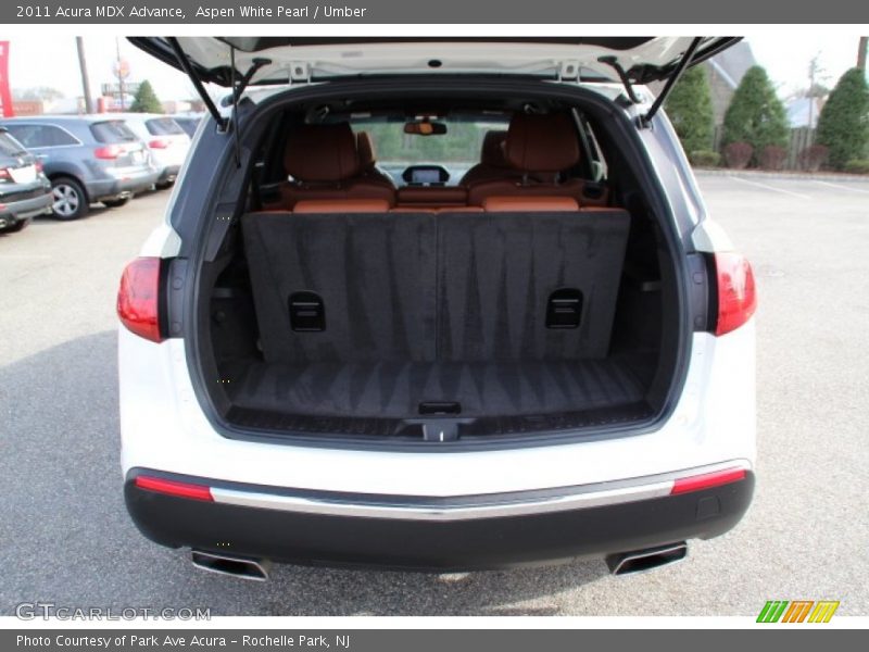 Aspen White Pearl / Umber 2011 Acura MDX Advance