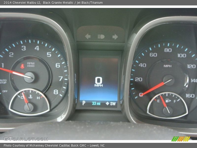 Black Granite Metallic / Jet Black/Titanium 2014 Chevrolet Malibu LS
