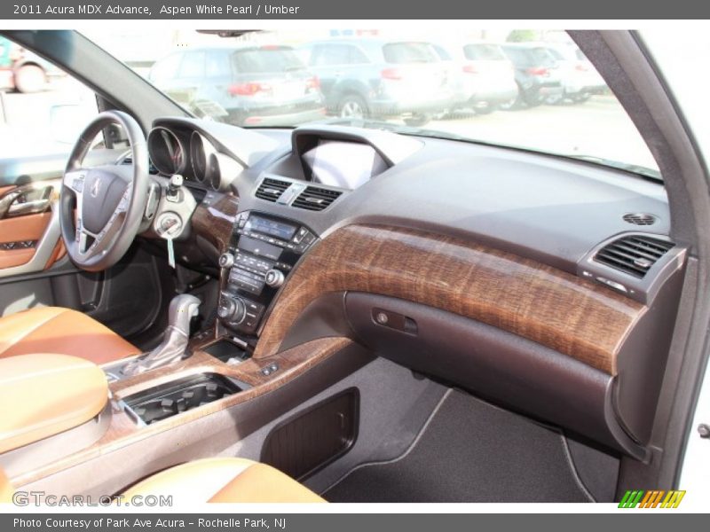 Aspen White Pearl / Umber 2011 Acura MDX Advance