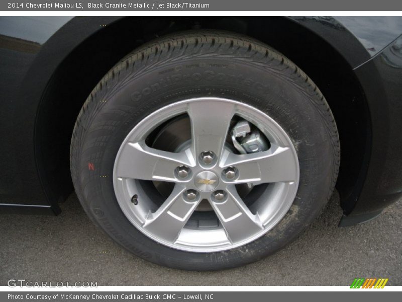 Black Granite Metallic / Jet Black/Titanium 2014 Chevrolet Malibu LS