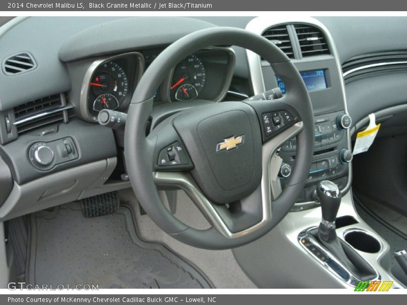 Black Granite Metallic / Jet Black/Titanium 2014 Chevrolet Malibu LS