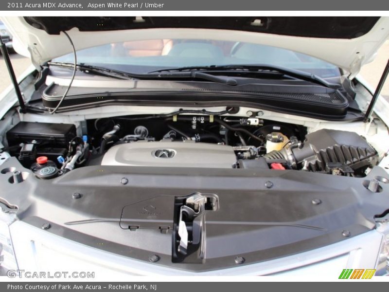 Aspen White Pearl / Umber 2011 Acura MDX Advance