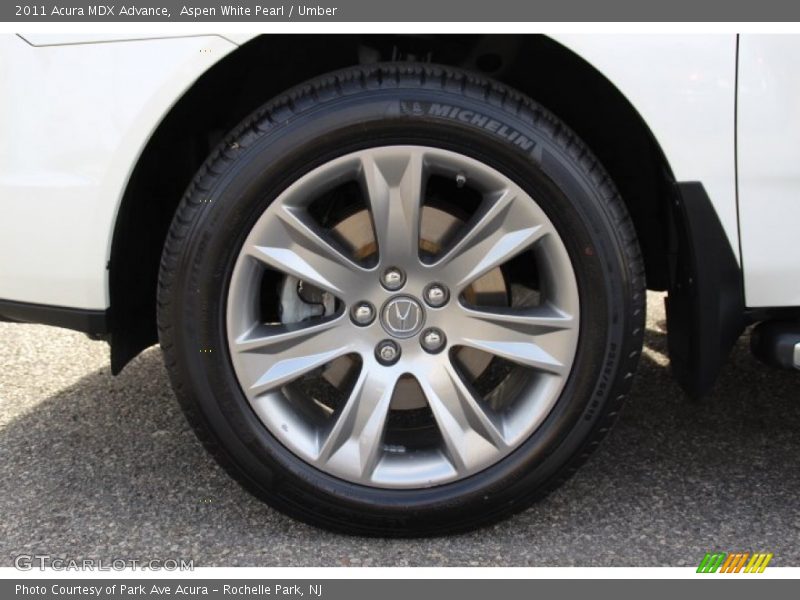 Aspen White Pearl / Umber 2011 Acura MDX Advance