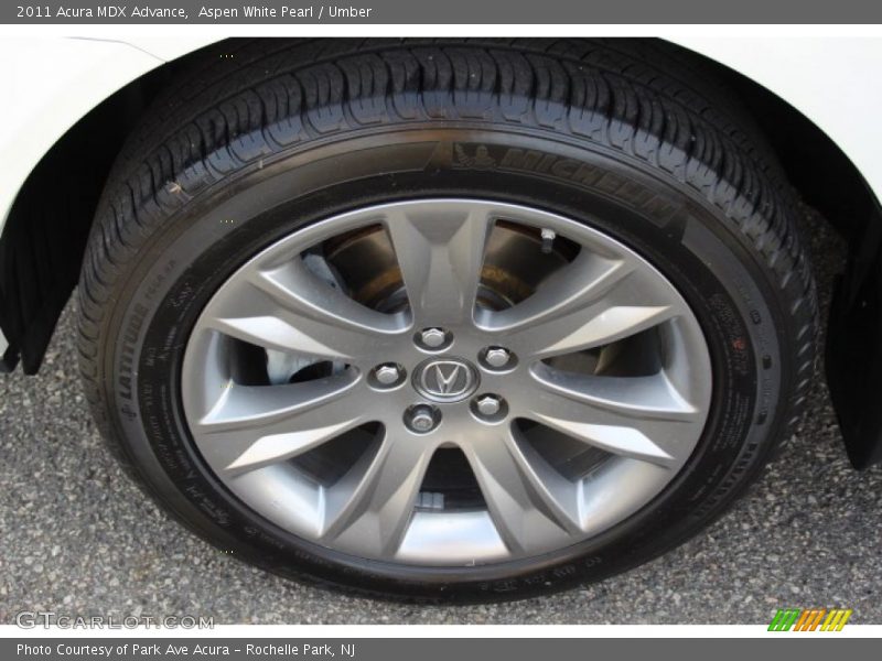 Aspen White Pearl / Umber 2011 Acura MDX Advance