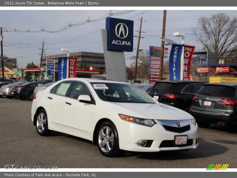 Bellanova White Pearl / Ebony 2012 Acura TSX Sedan