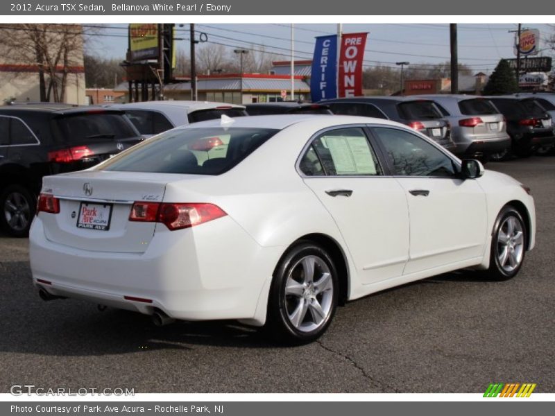 Bellanova White Pearl / Ebony 2012 Acura TSX Sedan