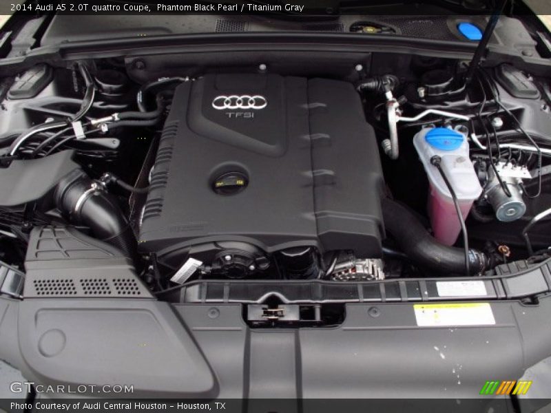 Phantom Black Pearl / Titanium Gray 2014 Audi A5 2.0T quattro Coupe