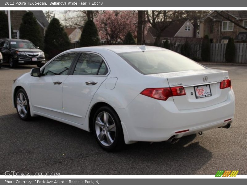 Bellanova White Pearl / Ebony 2012 Acura TSX Sedan