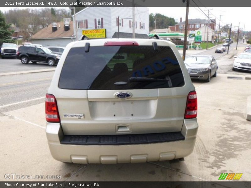 Gold Leaf Metallic / Charcoal Black 2012 Ford Escape XLT 4WD