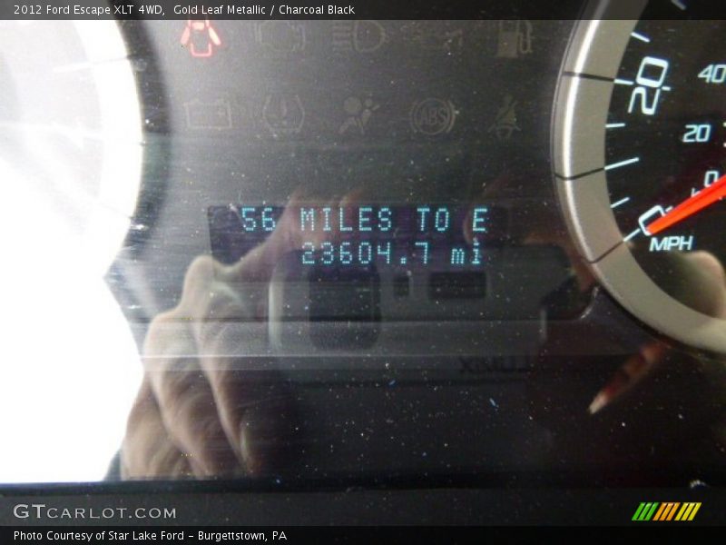 Gold Leaf Metallic / Charcoal Black 2012 Ford Escape XLT 4WD