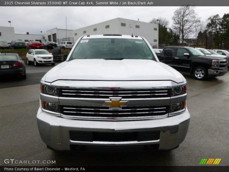 Summit White / Jet Black/Dark Ash 2015 Chevrolet Silverado 3500HD WT Crew Cab 4x4