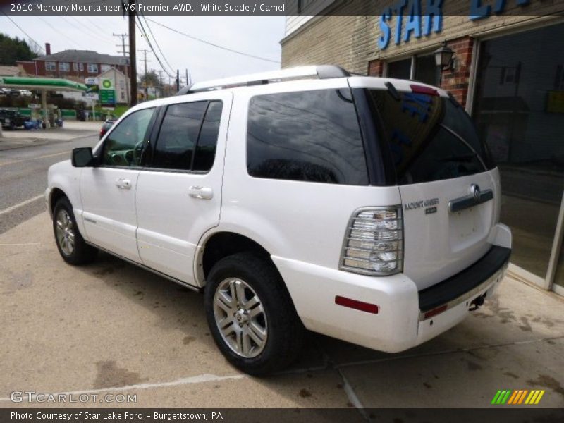 White Suede / Camel 2010 Mercury Mountaineer V6 Premier AWD