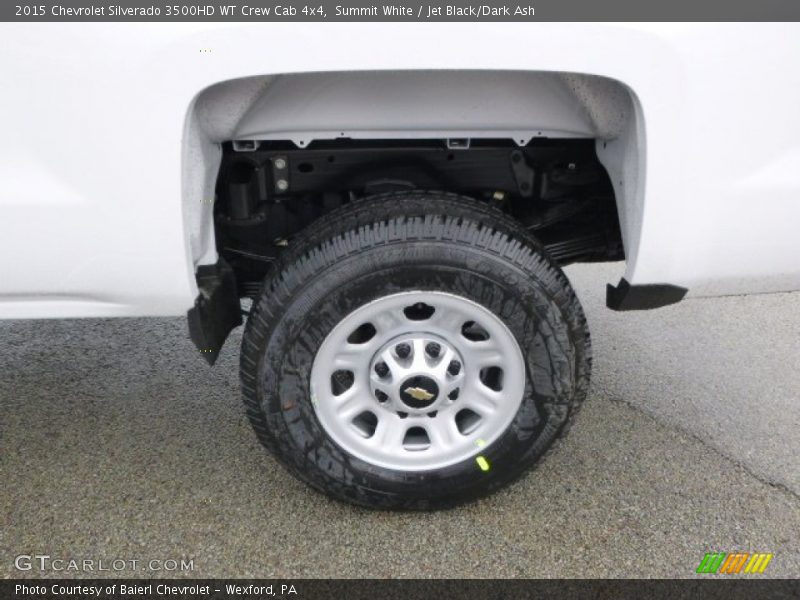 Summit White / Jet Black/Dark Ash 2015 Chevrolet Silverado 3500HD WT Crew Cab 4x4